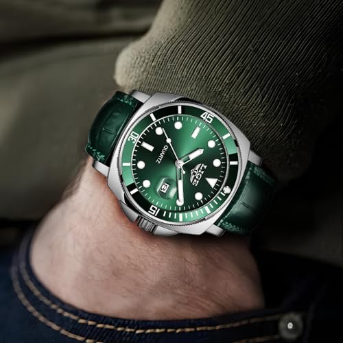 Image of LIGE Mens Roulette Wheel Watches Casino Themed Quartz Analog Watch 3ATM Waterproof Glowing Man Wrist Watches