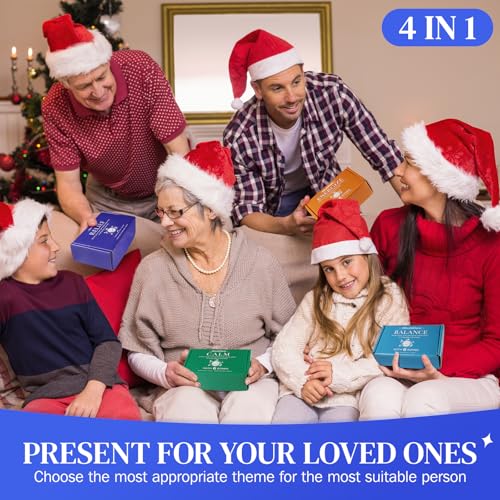 BlissfulOasis Conjunto de bombas de banho, 24 peças de bombas de chuveiro com 6 aromas refrescantes,