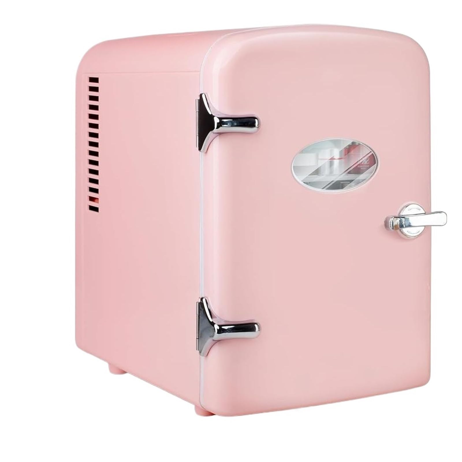 Mini refrigerador portátil de 4 litros, con Capacidad for 6 latas, Compacto, silencioso, multifunción, ecológico y con Ventana de observación.