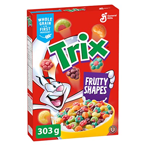 General Mills, Cereales Trix Fruity Shapes, 303g/10.7oz, Importado de Canadá}