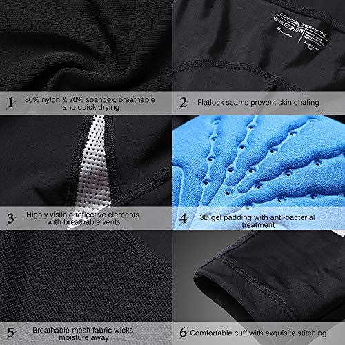 Calzas ciclistas para hombre con gel reflectante miniatura 7