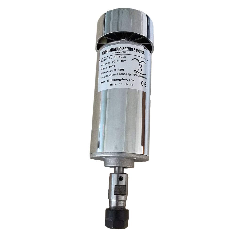 0.4KW dc motor 400w cnc spindle motor 400w High Speed Brush Spindle Motor for CNC Engraving Machine,with fan and ER11A collets motor spindle for engraver