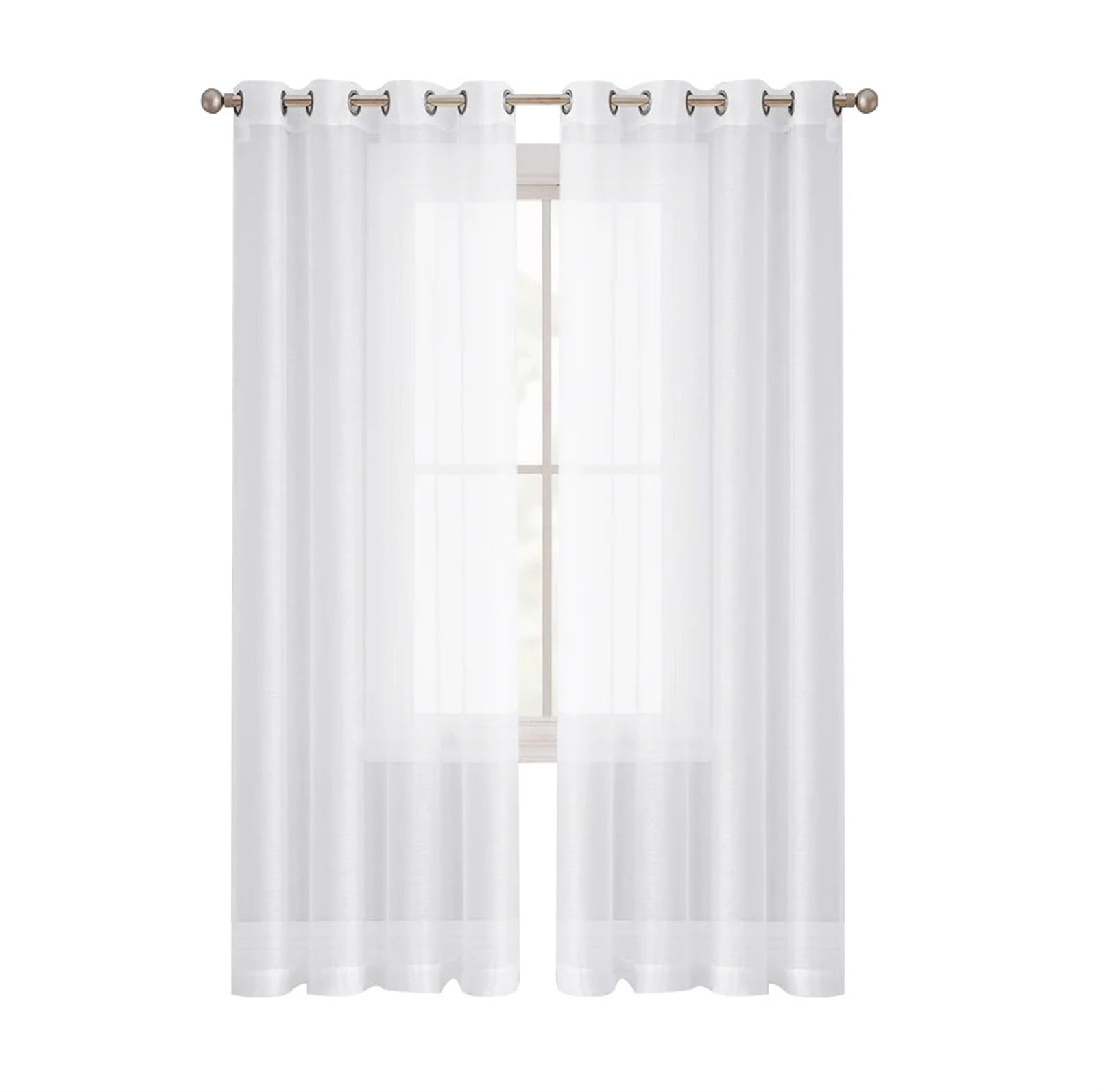 Zymjzbetic Pergola Curtain Voile Sheer Curtains Waterproof Pergola Patio for Outdoor(WHITE,132x183cm)