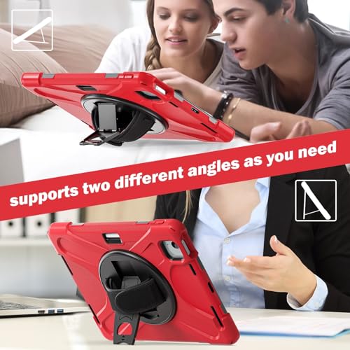 Coque iPad Air 11 M3 antichoc robuste avec sangle épaule réglable