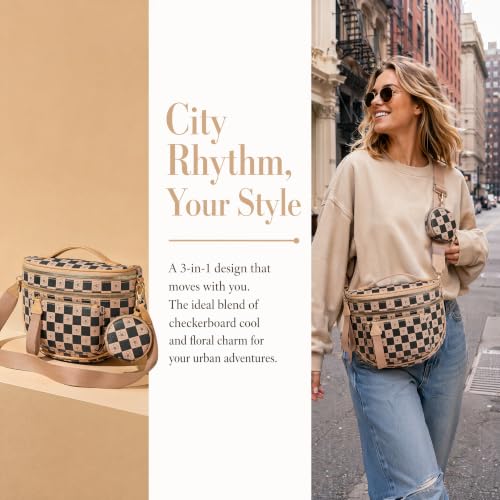 Image of Crossbody Purse for Women Small Crossbody Bags Trendy Vegan Leather with Adjustable Shoulder Straps Gift for Mother Wife Mom