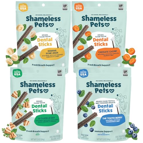 30% coupon - Shameless Pets Dental Treats for Dogs, 32 chews