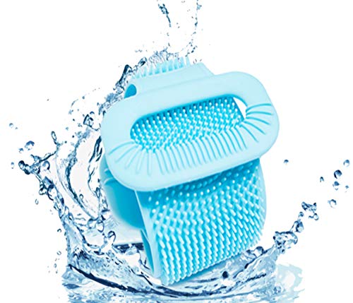 TAYS Silicone Body Scrubber Back Scrubber For Shower 30 Bath Brush Long Double-Sided Silicone Bath Body Brush Exfoliating Back Scrubber Cleansing Shower Body Scrubber For Men And Women