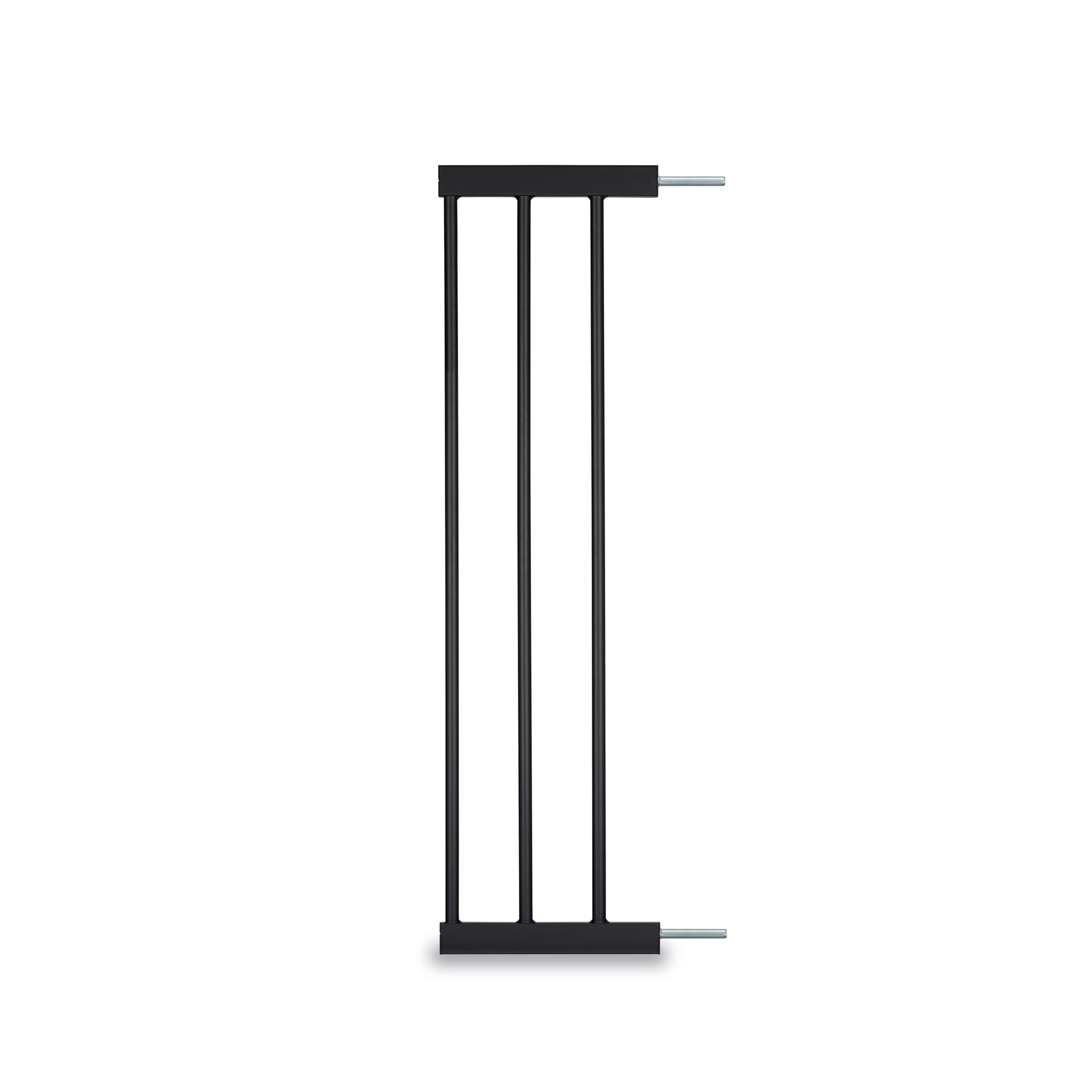 hauck Extension 21 cm pour Barrière de Securité Enfant par ex. pour Modèle Clear Step 2, Open N Stop 2, Autoclose N Stop 2, Rallonge Sans Perçage, Fixation par Pression - Métal Noir