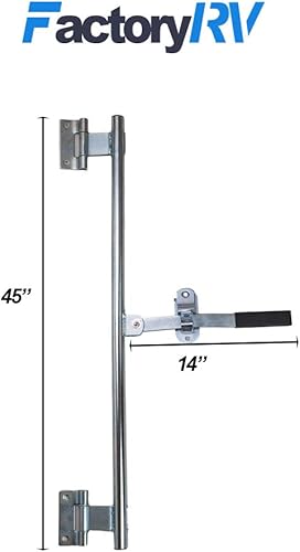 Miniatura 6 de Conjunto de bloqueo de barra de leva Puerta lateral Remolque cerrado (36")