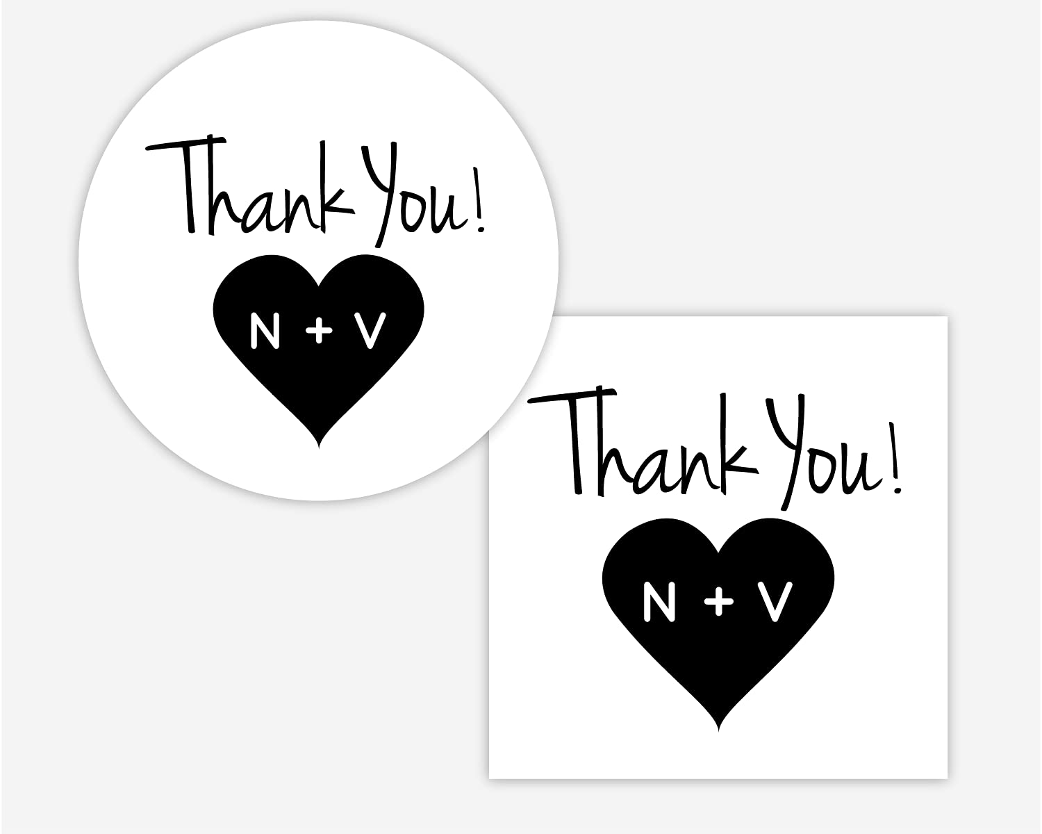 Thank You Wedding Favor Stickers, Thank you Bridal Shower