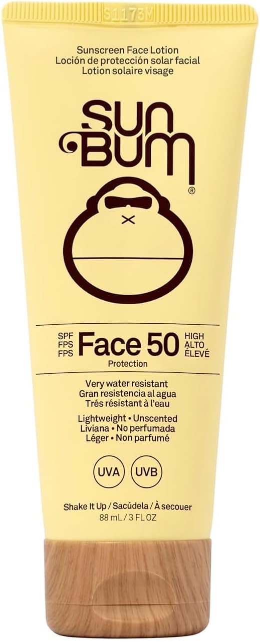 Original SPF 50 Sun Cream Face Lotion, Moisturizing Daily SPF with Vitamin E,Vegan and Reef Friendly, Broad Spectrum UVA/UVB Protection, 88ml