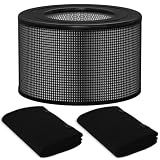 10500 True HEPA Filter Replacement Kit Compatible with Honey-well 10500 (EV-10) 17000 17000-S 17005 Air Cleaner Purifiers, Part Number 20500 (1 HEPA + 2 Carbon Pre-Filter)