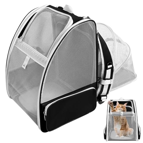 VeluXanipyr Cat Backpack Carrier,Expandable Pet Carrier Backpack for Cat and...