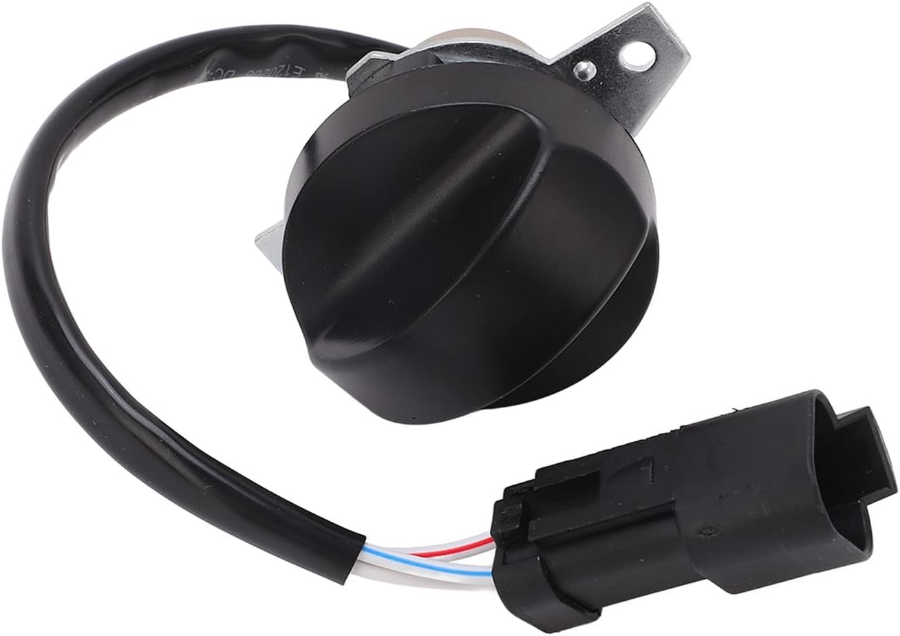 3 Pins Throttle Electronic Starter Knob Switch, Easy to Install ABS Alloy Steel Triangular Plug 3 Pins Excavator Throttle Electronic Starter Knob Switch Robust for Replacement, Popular