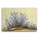  Calvendo Premium Textil-Leinwand 75 cm x 50 cm quer, Hügellandschaft ausDendriten  Wandbild, Bild auf Keilrahmen, Fertigbild auf echter Leinwand. auf Solnhofener Plattenkalk Kunst Kunst