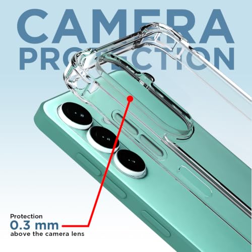 Image of Outlouders Back Cover for Samsung Galaxy A27 5G / M47 5G Clear Transparent PC + TPU Bumper Case with Raised Edges for Shockproof Protection (Transparent)