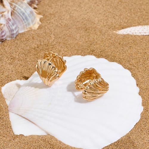 FAMARINE Shell Stud Earrings for Women Trendy,Dainty Seashell Earrings Fashion Cute Beach Summer Jewelry — view 6