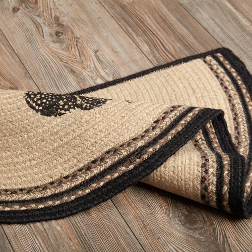 Tapete decorativo jute semicircular 16.5x33 pulgadas miniatura 5