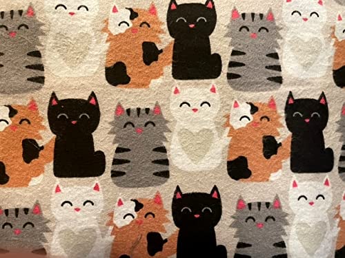 'NUGGLEBUDDY New! Microwavable Moist Heat & Aromatherapy Organic Rice Pack for Cat Lovers!. Darling Sweet Kittens Flannel Fabric. Sweet Lavender Aromatherapy!