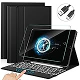 ► < Tastatur Hülle Für IPAD 10.2 2020/2019 > - Diese Tastatur Kabellos ist speziell für das neues iPad 10.2 2020/ 2019 (8/7. Gen) / iPad Air 10.5 2019(3. Gen) / iPad Pro 10.5 2017 entwickelt. Mit dem eleganten Design schützt die Hülle Ihr iPad kompakt vor Kratz und Fall.