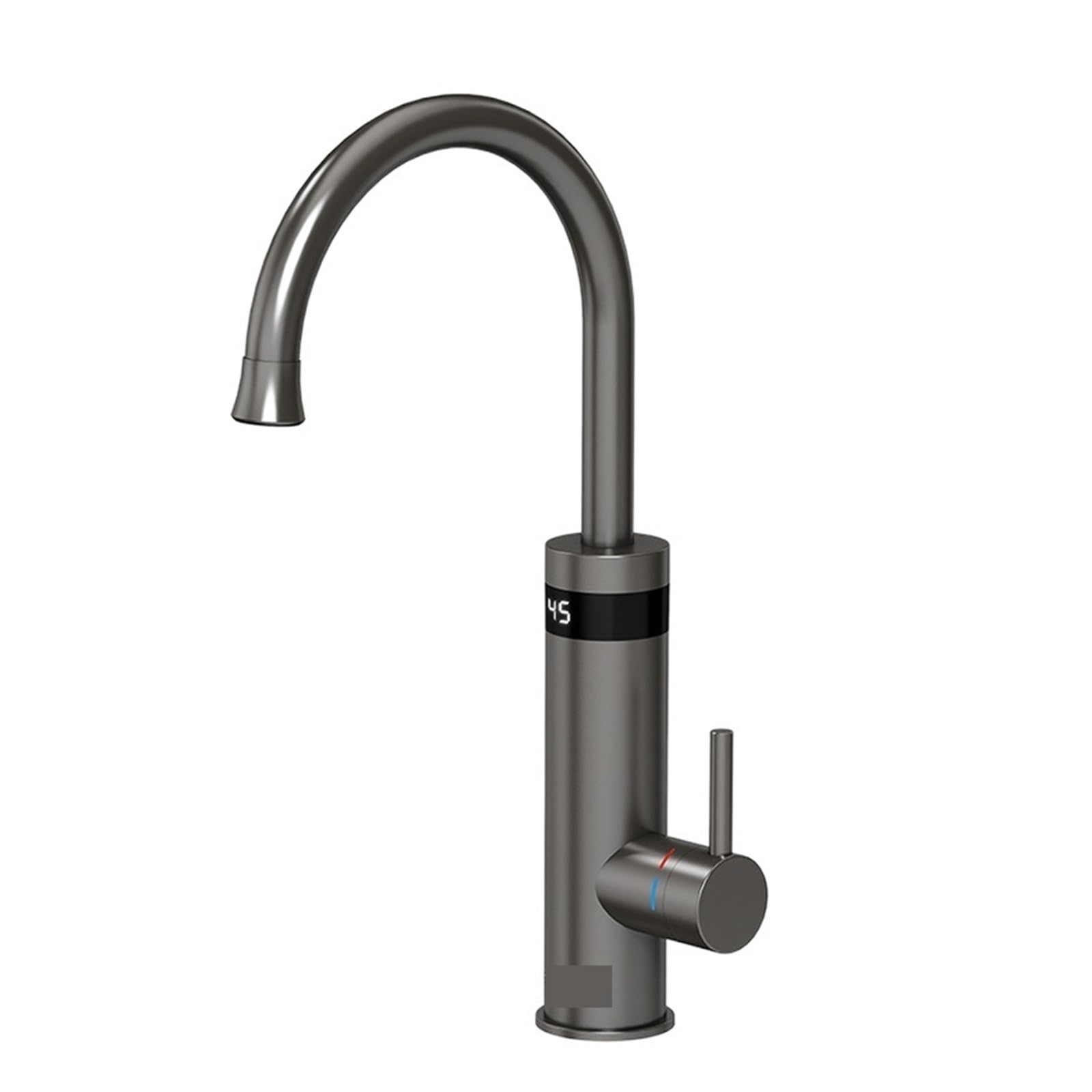 LNHHG Instant Hot Water Faucet,Gunmetal Grey Electric Faucet For Kitchen,Flowing Heater Tap Electric Water Heater(Gunmetal Grey)