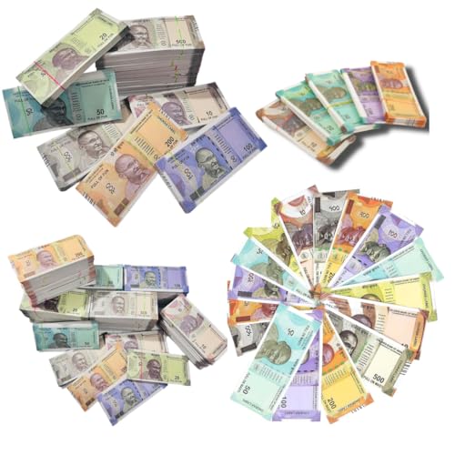 Ik - 600 Pieces Fake Money for Kids | Indian Currency Notes Learning Set — Educational Play Money for Kids, Pretend Play Toy, Montessori Counting and Money Learning Kit | Artificial Notes - Image 4 thumbnail