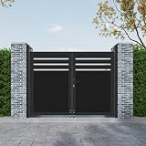 Mondaria 5FT x 6FT Aluminum Double Driveway Gate