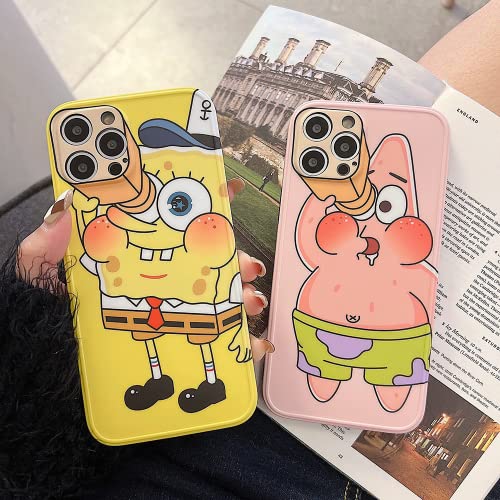 Yeniu Compatible With Iphone 13 Pro Max Phone Case,Kawaii Cute Cartoon 3D Stereo Pattern Phone Case.quality Tpu Yellow Spongebob 11-1 0 #TOP3