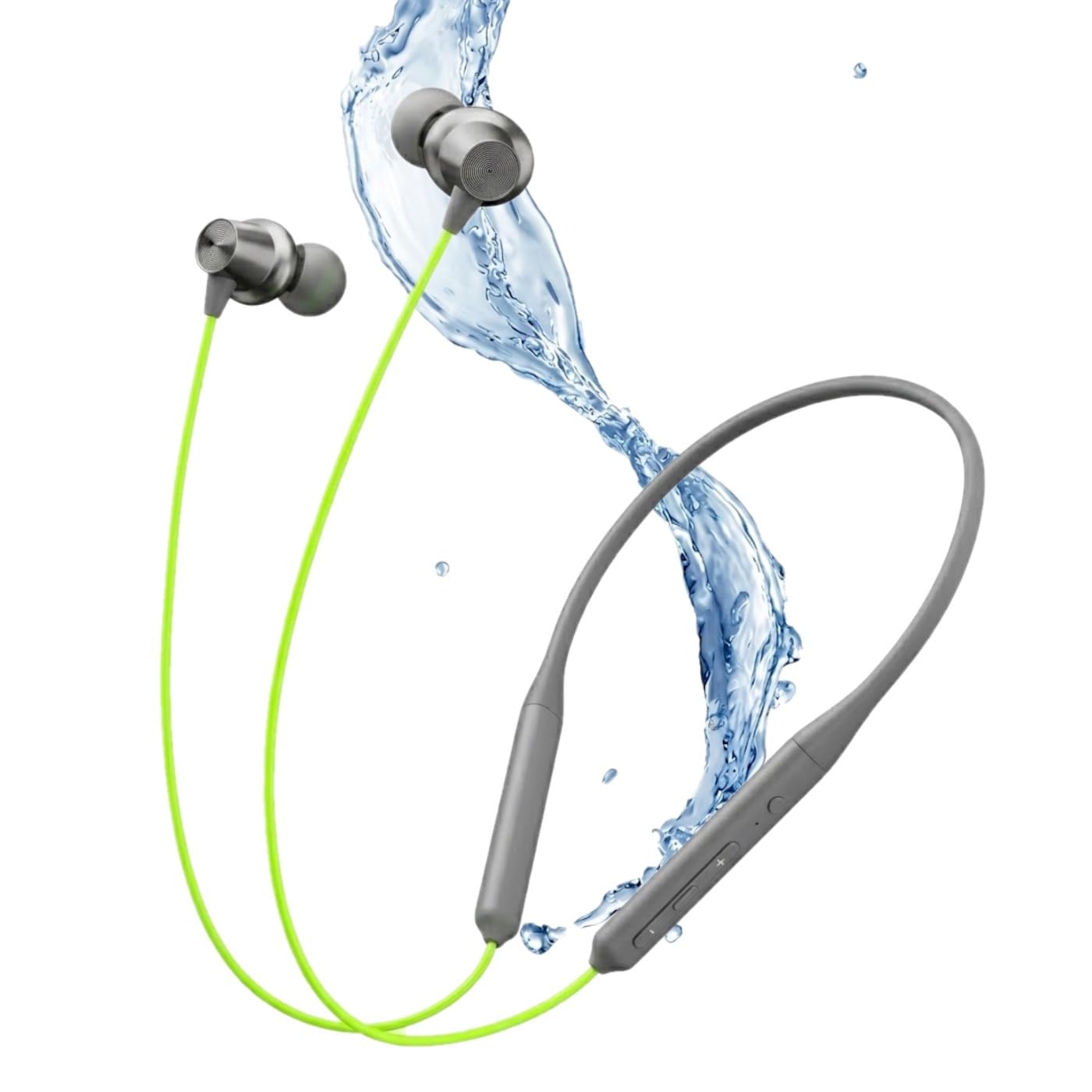 Z2 Wireless Bluetooth Neckband Headphones, Magnetic Earbuds, 52 Hours Playtime, Deep Bass, Sweat-Resistant (NEON)-image-45