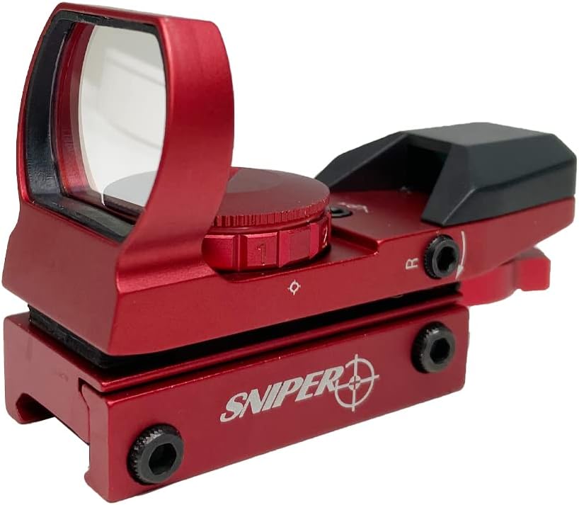 FSI RD22F(Red) 1X22X33 Red Green Dot Sight, Reflex Sight, Red Dot Sight with 20mm Rail Mount