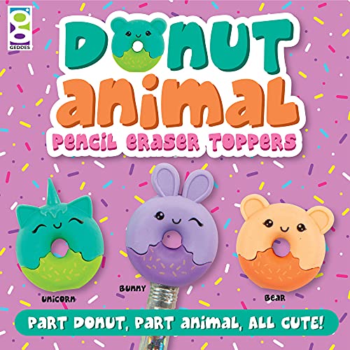 Raymond Geddes Donut Pencil Top Erasers (Pack Of 48) #TOP4