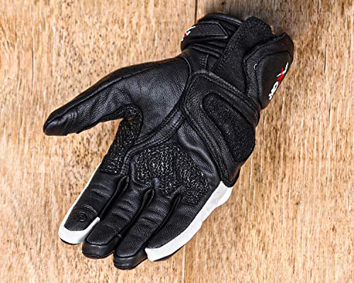 Image of Axor Ventura Black White Riding Gloves-L