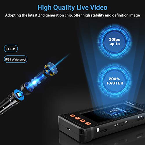 Product Image 6: 50FT Industrial Endoscope for Plumbing Inspection (1080P HD 4.3inch LCD Screen)