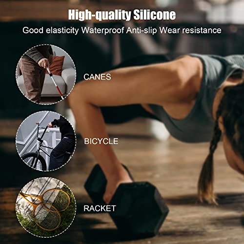 2 Rollen Griptape für Griffe, 2,5cm x 3m Silikon Grip Tape Selbstverschweißend Grip Wrap Tape Griffband für Gymnastik Fitness Sportgeräte Lenker Langhanteln Werkzeuge