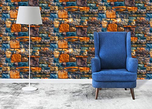 Image of DWELLSINDIA PVC Self Adhesive Wallpaper, 16.14 x 96.06 x 0.07 inches