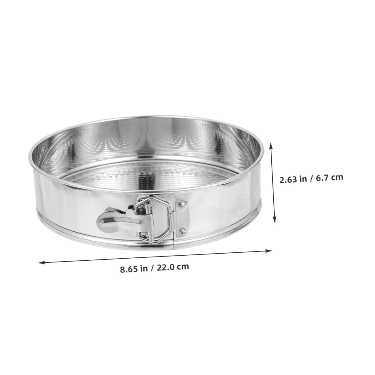 Ciieeo Non-stick Round Cake Pan Stainless Steel Chiffon Fondant Mold Lock Spring Design Easy Release for Baking Cheesecake