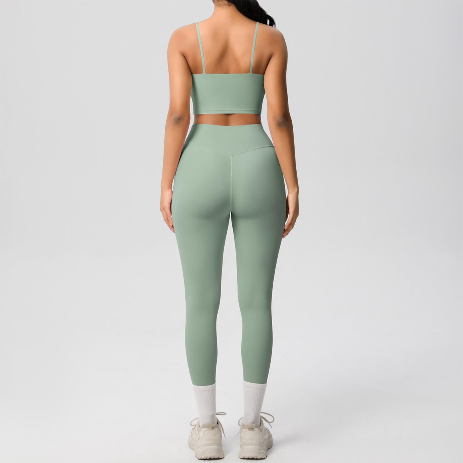 2 Piezas Mujer Exterior Casual Primavera Cintura Del Imperio Sin Mangas Codercon Color Sólido Fuera Del Hombro
