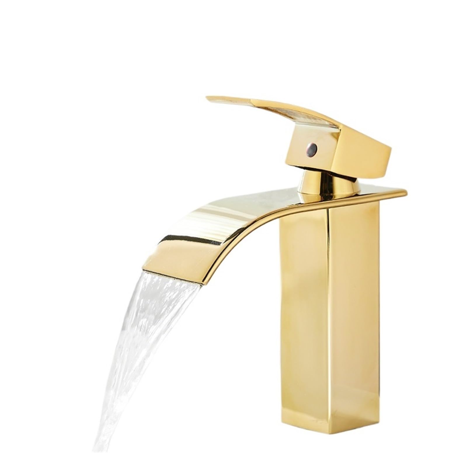 Grifo de lavabo de cascada que elimina salpicaduras con monomando de latón YT-5023 1