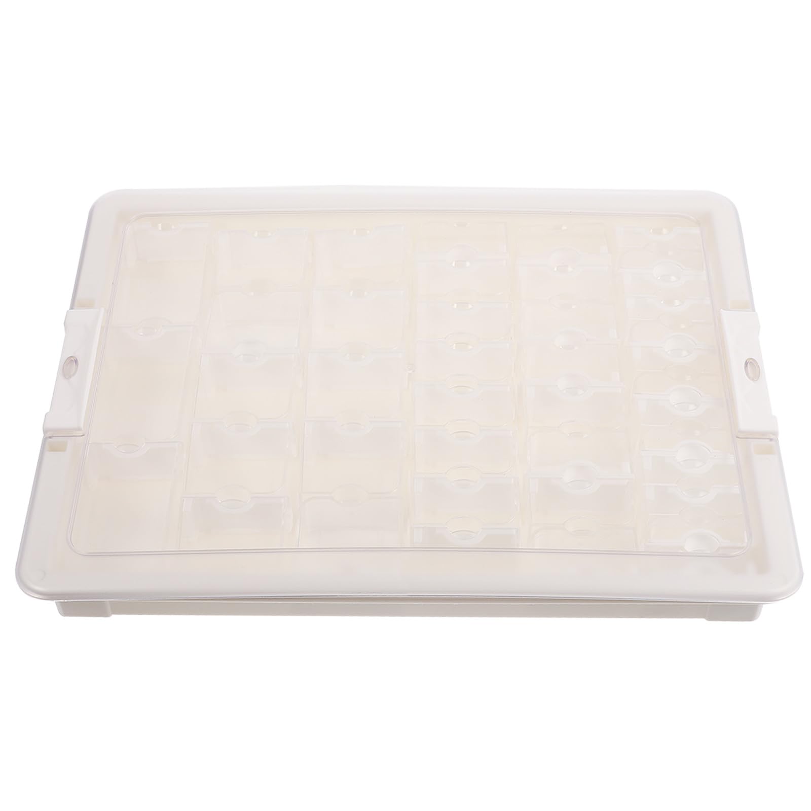 Organizador Transparente de Cuentas 42 Compartimentos Divisores Caja de Almacenamiento para Dijes y Joyas Contenedor Plástico Multiusos para Manualidades y Exhibición en Hogar