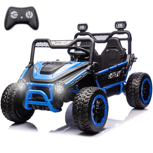 NEWQIDA XXL 24V 2-Seater Kids UTV Ride on Toys for Big Kids with Remote Control, 4WD Off-Road Electric Ride On Car w/Met - Detailed View