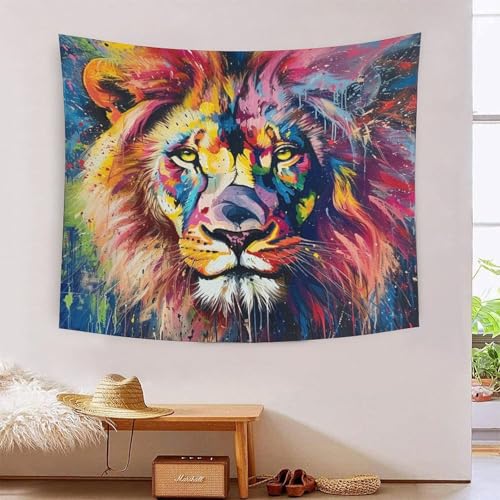 Couverture murale lion 3D pour transformer l'ambiance de votre chambre