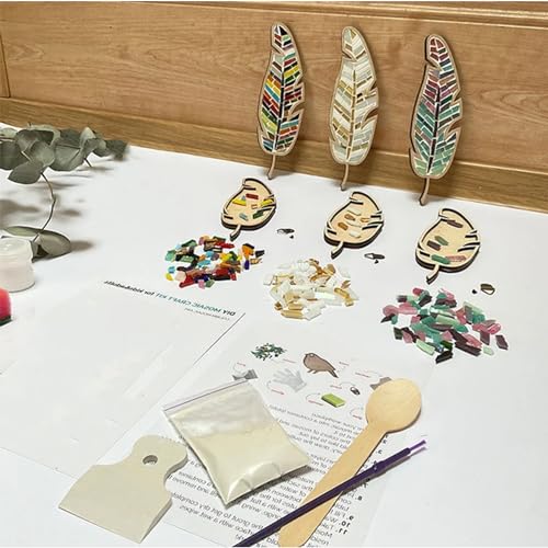 EOQIFJM Craft Kits for Adults Porcelain Tile Mixed Colour Mosaic,Mosaic Kits for Adults Mosaic Craft Kit DIY Colourful Home Decoration Painting Art Handmade Artwork