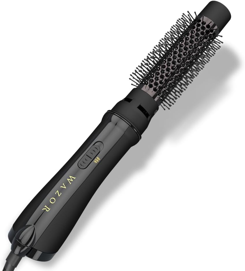 Lightweight Hot Air Brush | Upgraded 4-in-1 Blow Dryer & Volumizing Styler | Ionic Ceramic Titanium Barrel for Anti-Frizz, Shiny & Salon-Smooth Hair