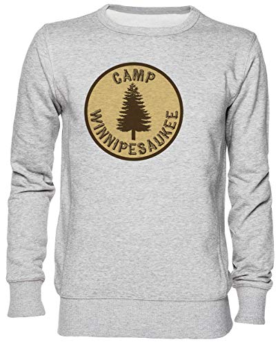 Sweat-shirt jersey gris Camp Winnipesaukee pull unisexe homme femme taille S