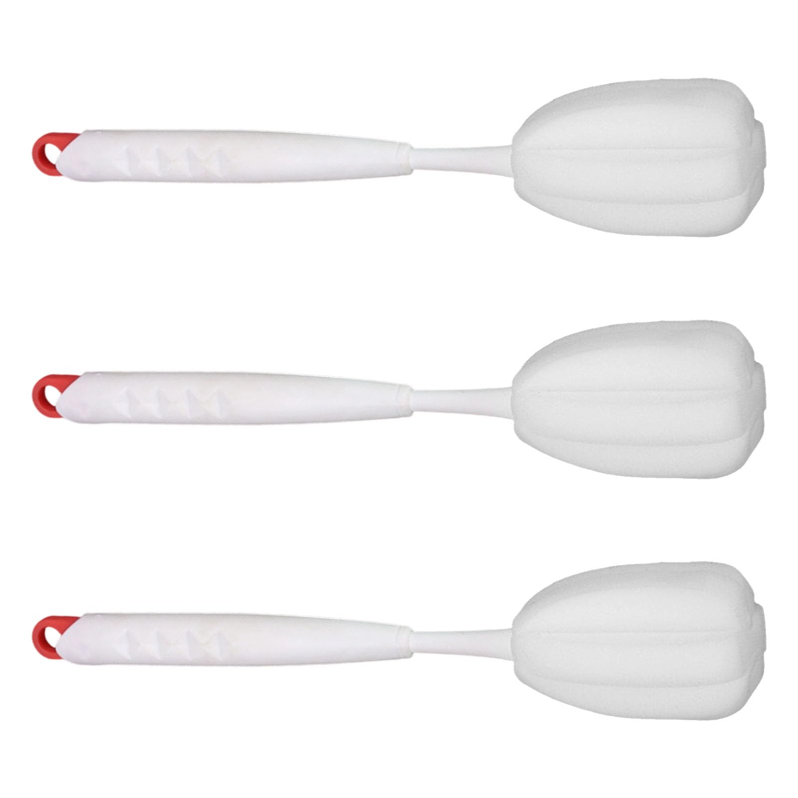 Sponge Bottle Brush and Straw Cleaner with Soft Ergonomic Handle for Glass Cups Baby Feeding Cleaning Tool Milk Brush