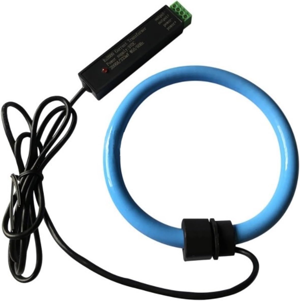 Sensor Transformador De Corriente De Núcleo Dividido Sensor De Corriente Bobinas Rogowski Bobinas Flexibles Rogowski 10a-200ka con Salida De 0.33v 0.5v 1a 4-20ma, 10ka 0-5vac 21cm