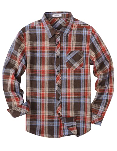 COOFANDY Men's Flannel Plaid Shirts Long Sleeve Button Down Shirts Casual Fall Shirt Jacket4