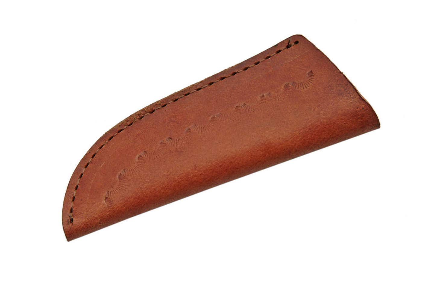 Damascus - Couteau d'extérieur - Longueur de la Lame : 6,98 cm - Skinner Olive Wood