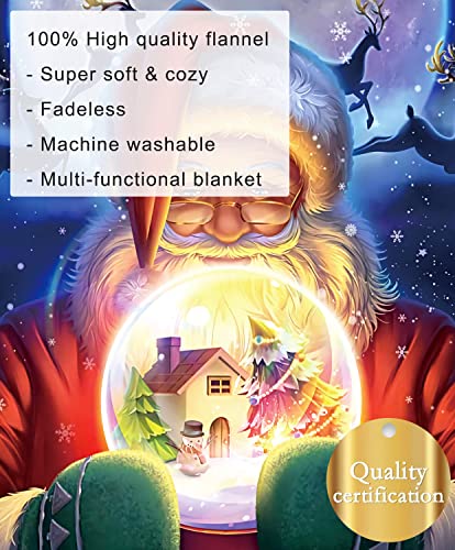 Kyku Fluffy Christmas Blankets And Throws Soft Red Pattern Santa Blanket Throws For Couch Cute Cozy Xmas Hallmark Holiday Sherpa Winter Living Room Movie Watching Gift Ideas For Men Women Kids #TOP4