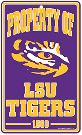 WinCraft NCAA LSU Louisiana State University Tigers Champ/Prop of Sign, 7.25 x 12